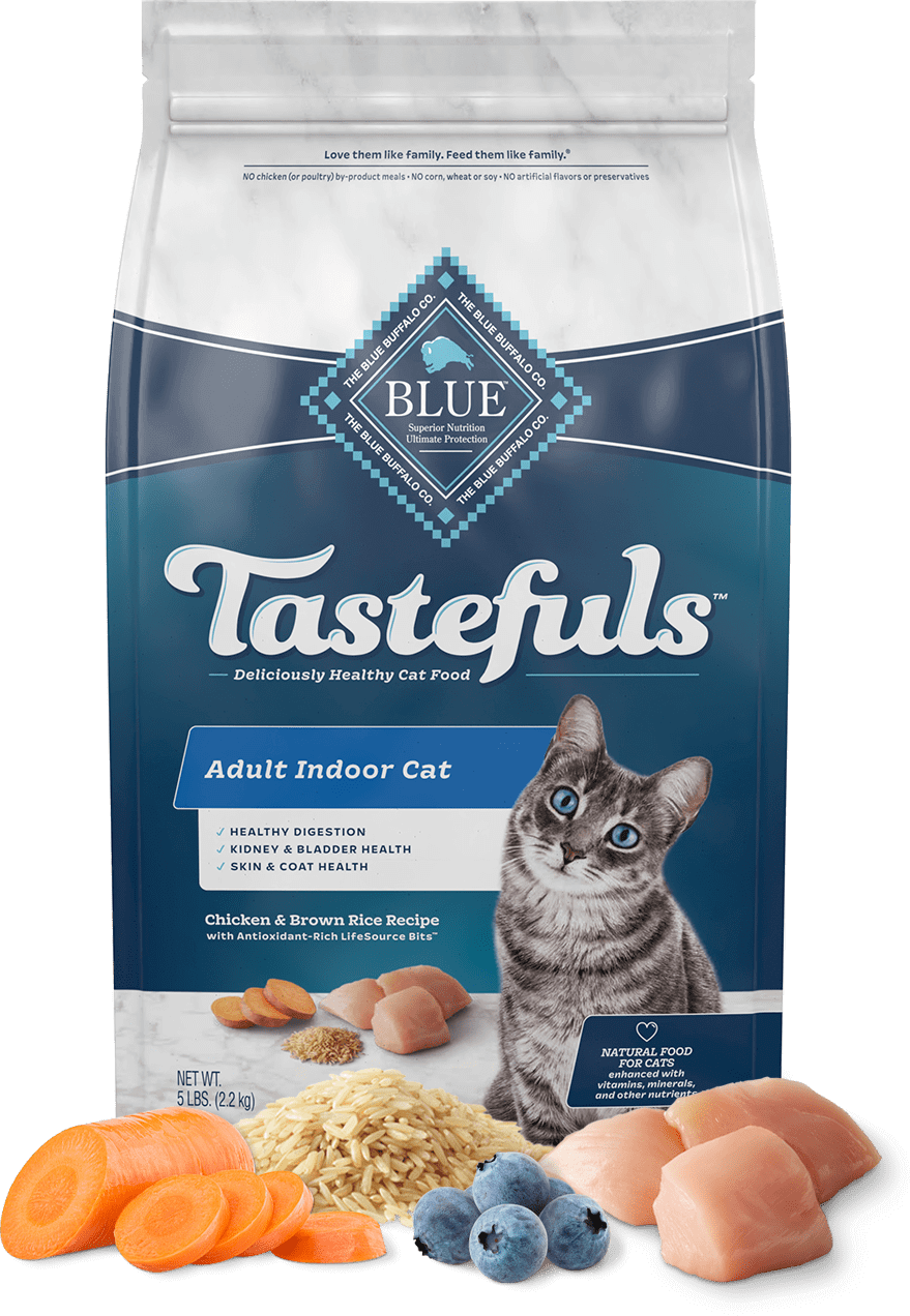 BLUE Buffalo Tastefuls Indoor Chicken And Brown Rice Recipe - Adult Cat (Dry)